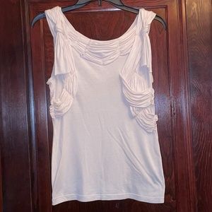 Deletta Ivory Tank Size Small